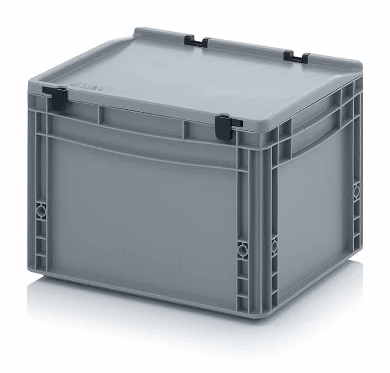 Eurobehälter / Eurobox mit Scharnierdeckel 40 x 30 x 28,5 cm AUER packaging